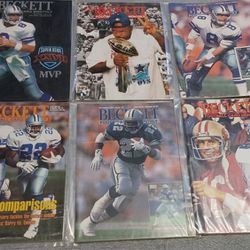 Dallas Cowboys Emmitt Smith Troy Aikman Beckett Price Guides 6 Total Lot UCLA Florida