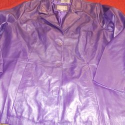 New Jessica London I00% Leather Jacket  Ladies  Xl (22