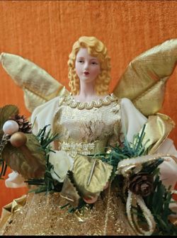 Vintage Angel Tree Topper/Tabletop Sitter (porcelain)