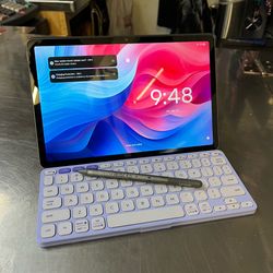 Lenovo Idea Tab 11” Tablet with pen and Logitech keyboard