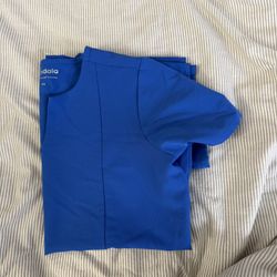 Mandala royal blue scrub top