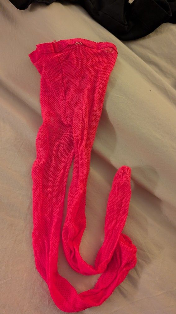 Bright Pink Fishnet Stockings Tights