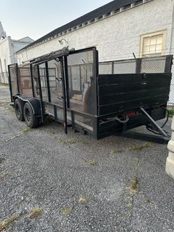 16 x 7’ landscaping utility trailer heavy duty double axle