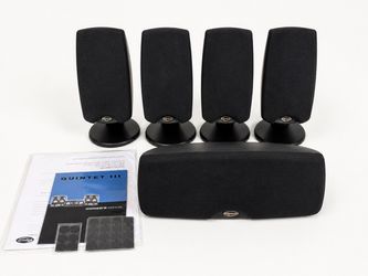 Klipsch Quintet III 5.0 Home Theater Speakers – Complete 5-Piece Set