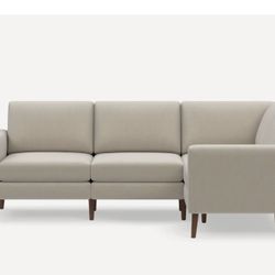 Burrow 4-Seat sectional - Nomad - Cream