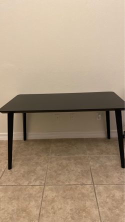 Black desk table