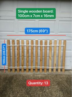 Solid wood single bed board