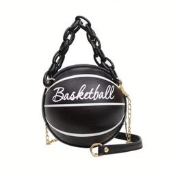 Basketball Shaped Novelty Handbag