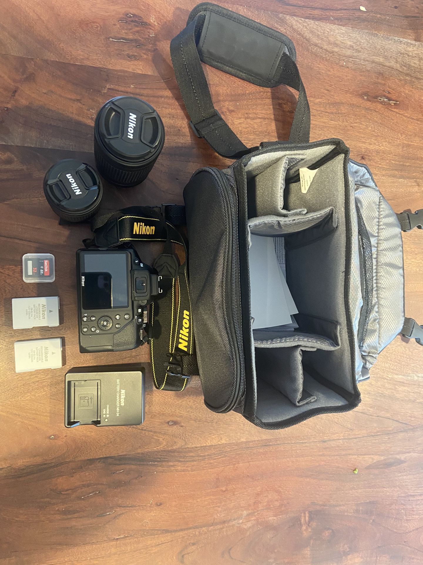 Nikon D3500 W/ 2 Lenses And Case