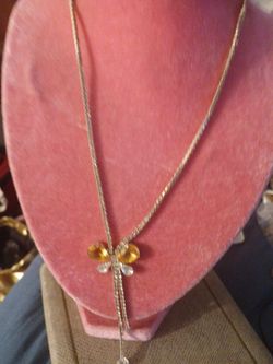 Butterfly 🦋 rhinestone necklace