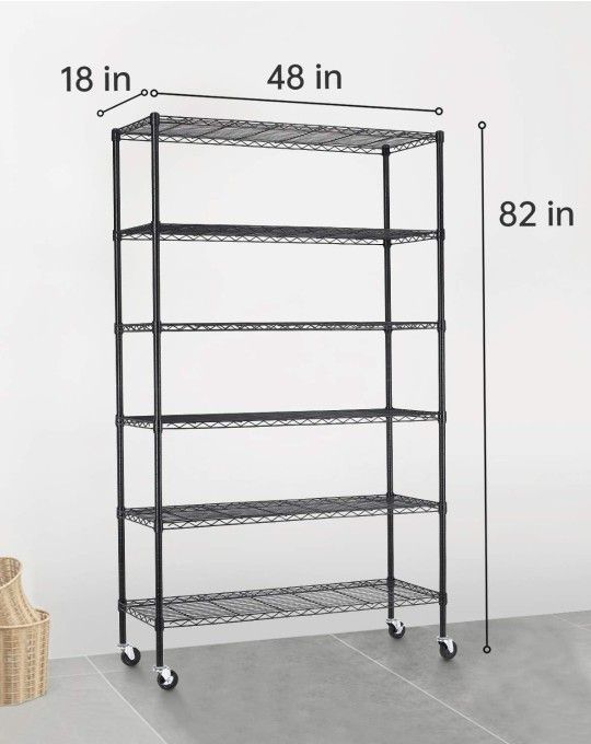 18x48x72 inch Commercial Wire Shelving Unit