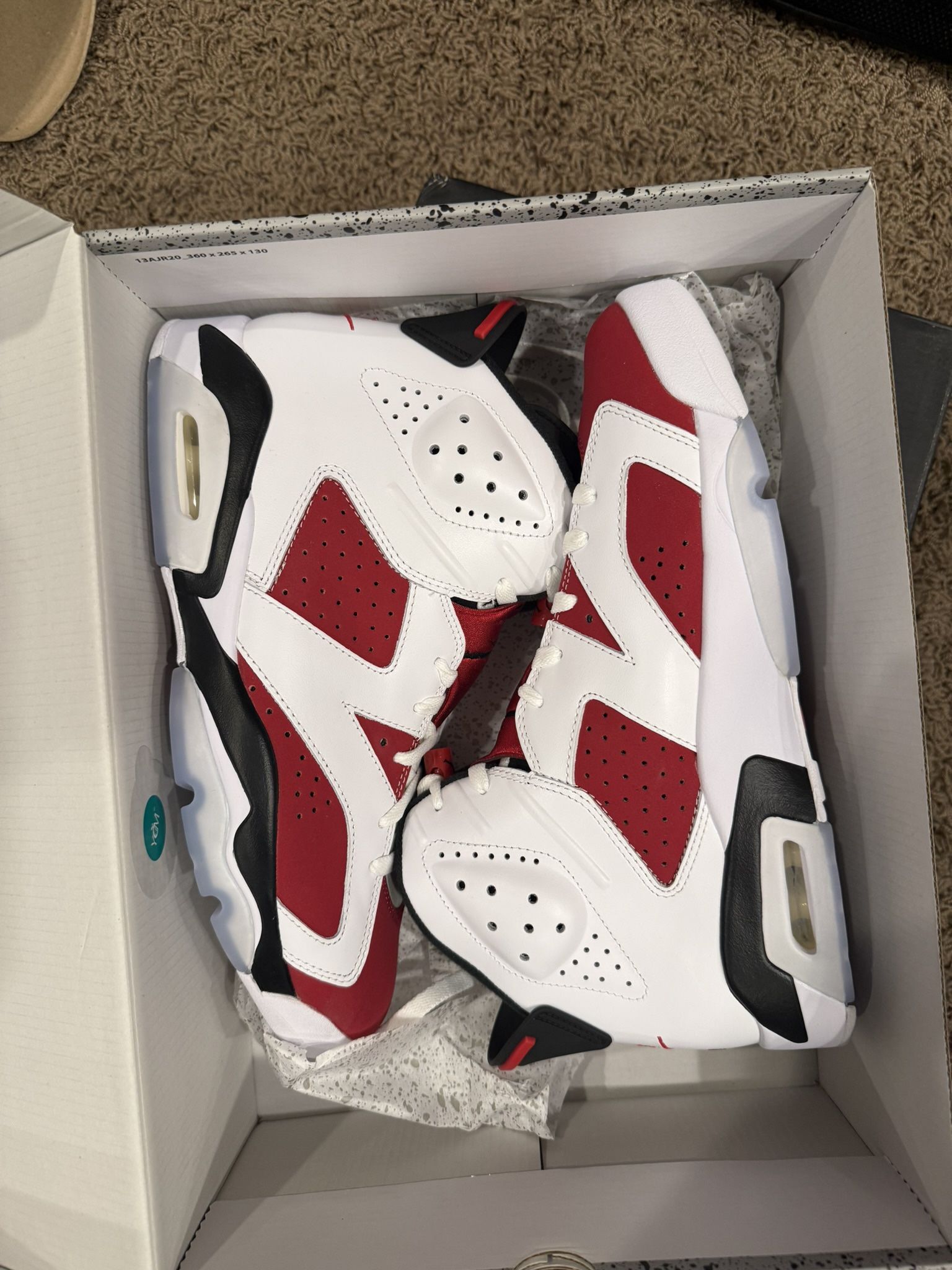 Air Jordan 6 “Carmine” – Size 11