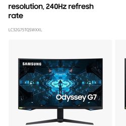 Samsung G7 - 32" Curved Gaming Monitor 240Hz