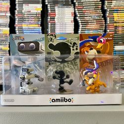 Nintendo Super Smash Bros Retro 3 Pack ROB Mr. Game & Watch Duck Hunt amiibo