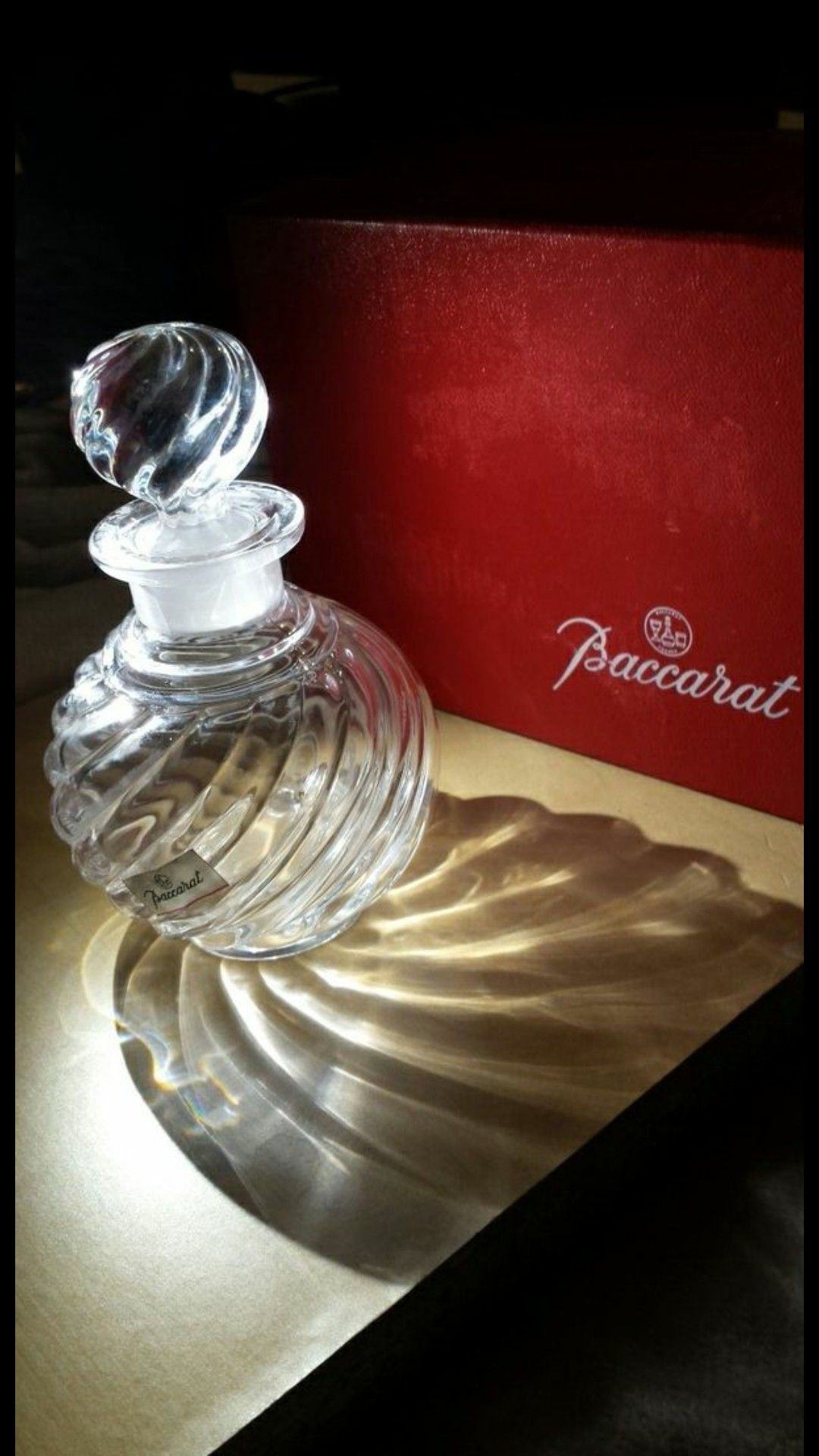 Vintage Baccarat Crystal Perfume Bottle w/ Box
