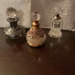 3 Envases De Perfume Antiguos