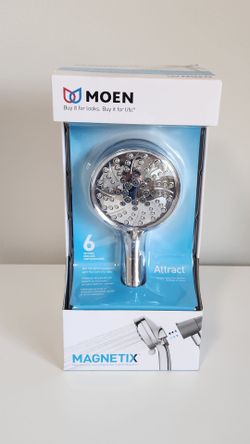 Moen Attract Magnetix 6-Setting Handheld Showerhead