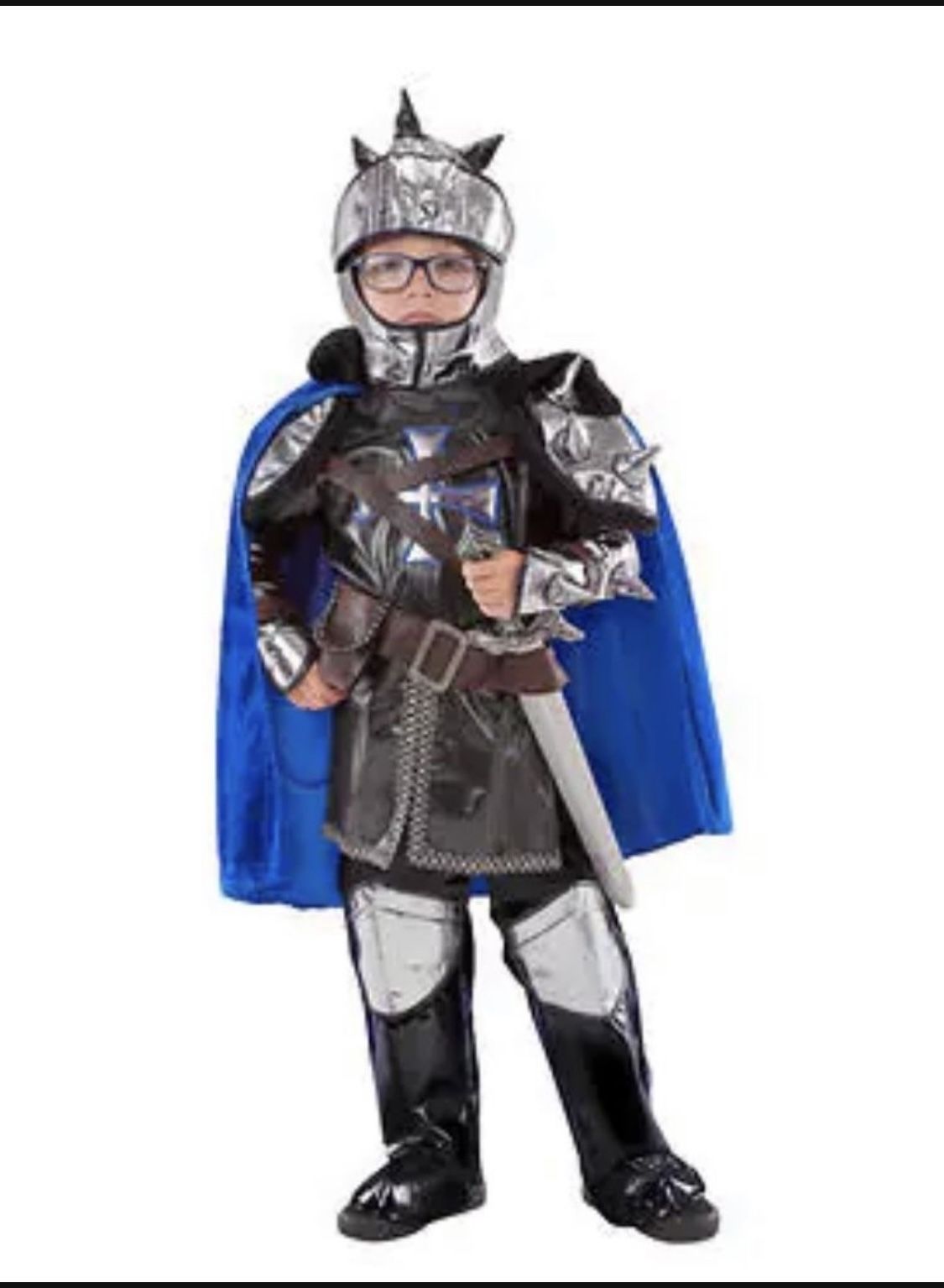 Teetot Silver Knight Child Costume 7/8
