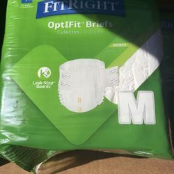 FitRight OptiFit Plus Adult Incontinence Briefs, Heavy Absorbency