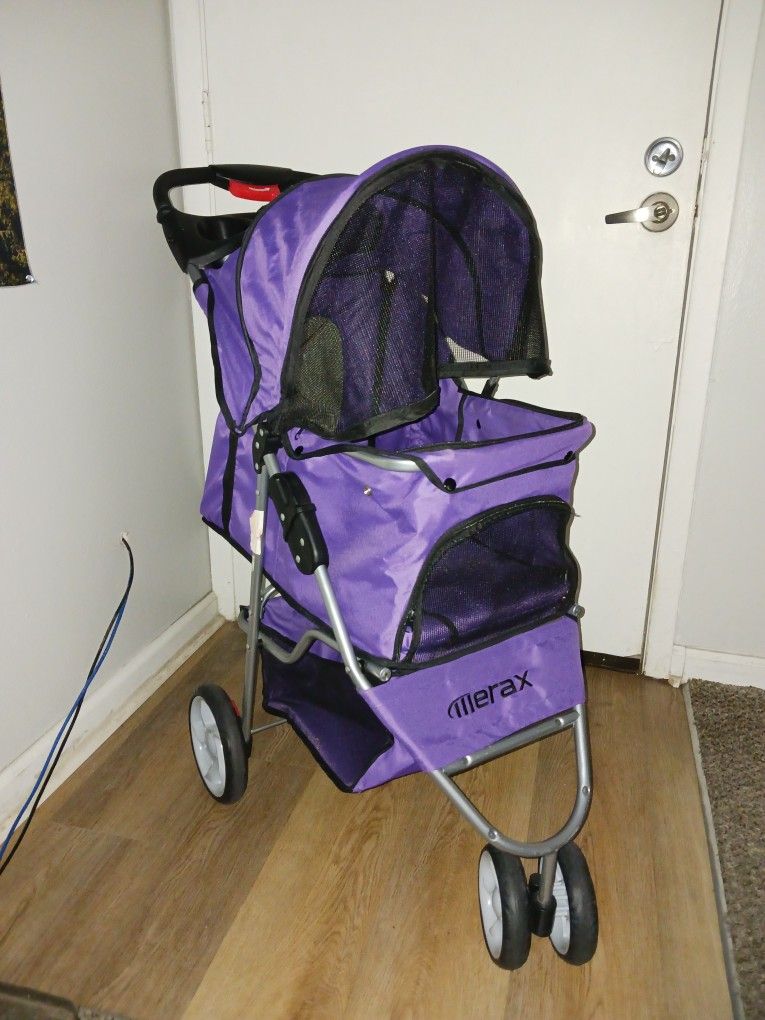 Merax Pet Stroller – Lightweight, Foldable & Stylish Comfort for Small Dogs or Cats 🐾