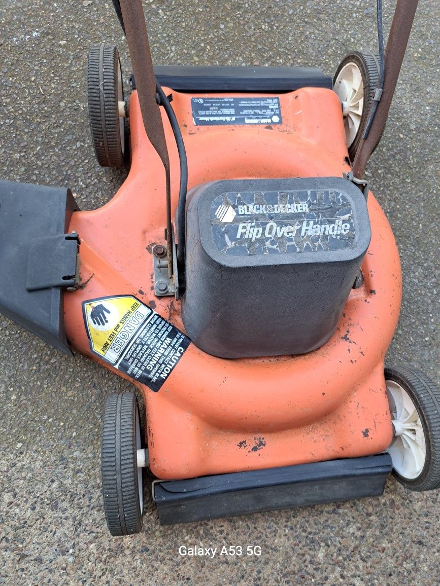 Used Black & Decker Electric Lawn Mower - Working Condition $25