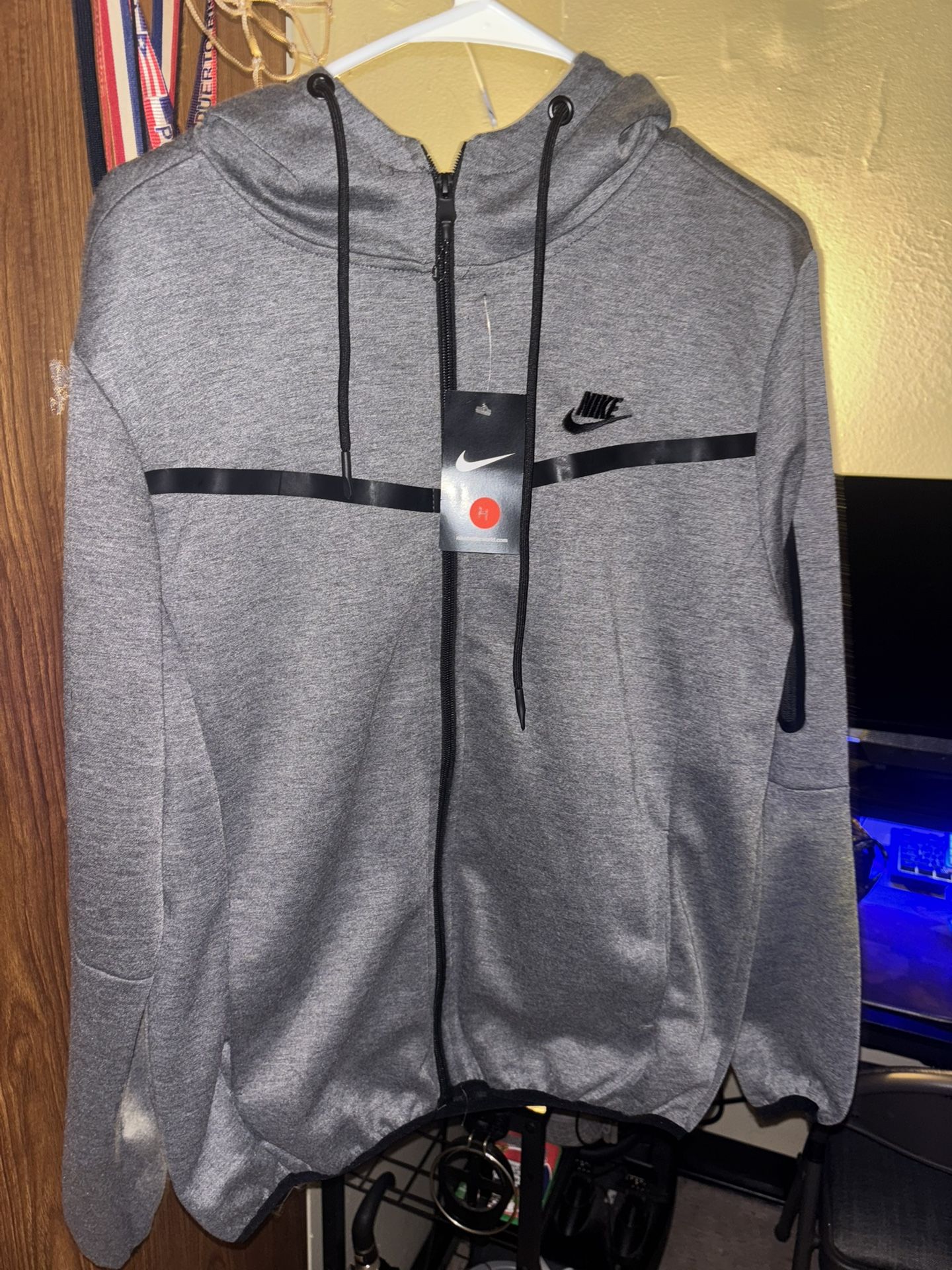Nike Gray zip up hoodie