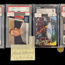 Houston Texans Rookie Cards - Stroud Auto, JJ Watt, Woody Marks #/ 700, Andre Johnson Gold #/100