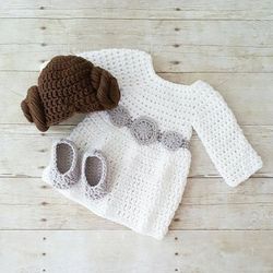 Baby Girl Halloween Costume Disney Crochet Star Wars Princess Leia