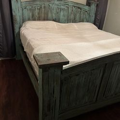 Rustic Turquoise Bedroom Set