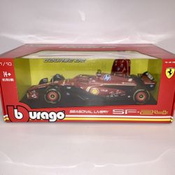 BBURAGO 1/18 - FERRARI SF-24 - SEASON CAR 2024 (55 Carlos SAINZ) New In Box