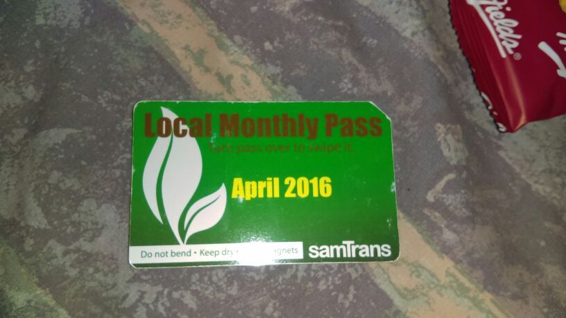 April samtrans bus pass must sell asap!
