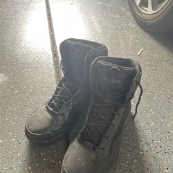 Black Work Boots Men’s 10