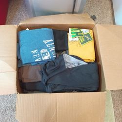 I Have Bins Of Clothes, Pants And Shirts. 50.00 Per Bin Or Individual 5.00 A Pair For Jeans Shirts Are Negotiable. 