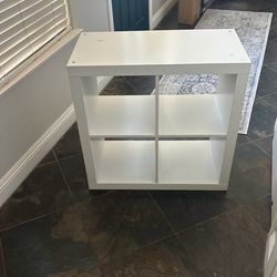 White Cubby With Quad Storage