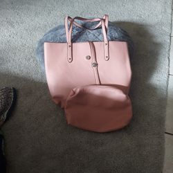Pinkish bage purse