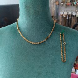 Chain Necklace & Bracelet 