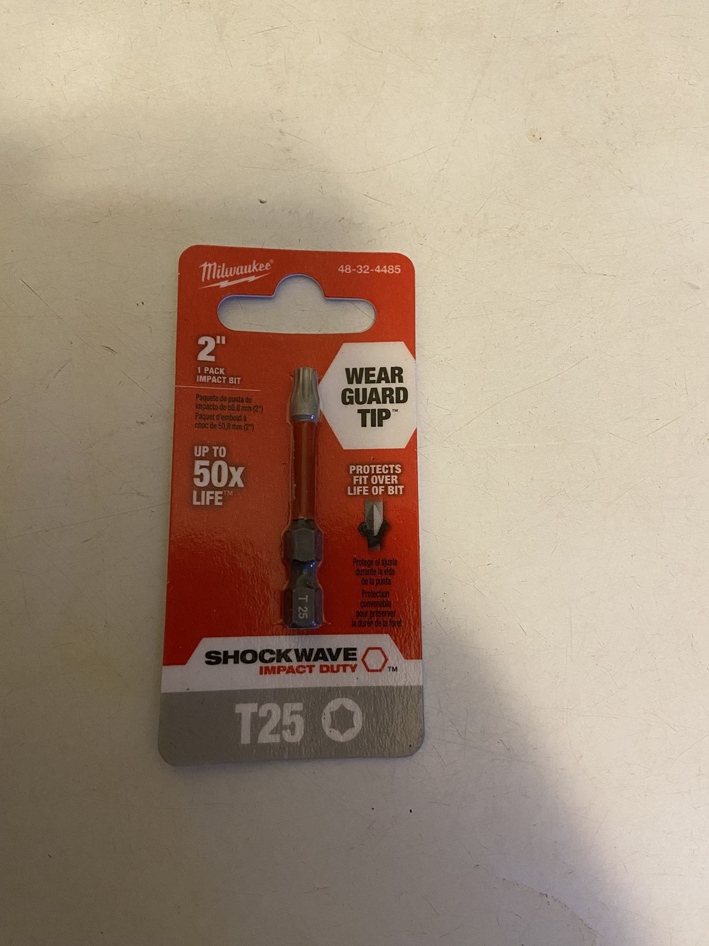 Milwaukee 48-32-4485 SHOCKWAVE Impact Duty T25 Torx 2" Power Bit