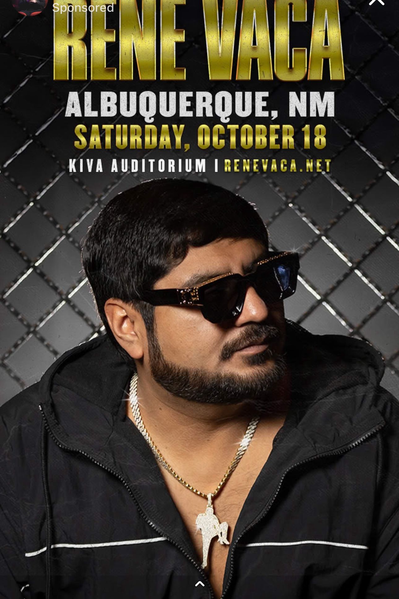 2 Near Front Row RENE VACA Tickets Stand-Up Comedian