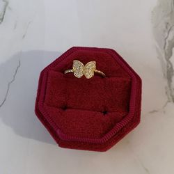 10k Gold Butterfly Ring 
