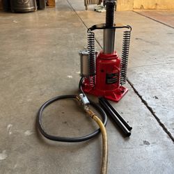 20 Ton Air Hydraulic Manual Bottle Floor Jack Low Profile Air Bottle Jack 17” Max Lift