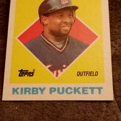 Kirby Puckett Topps Baseball All-star Trading Card 