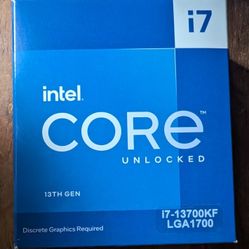 Intel core i7- 13700KF 13th gen