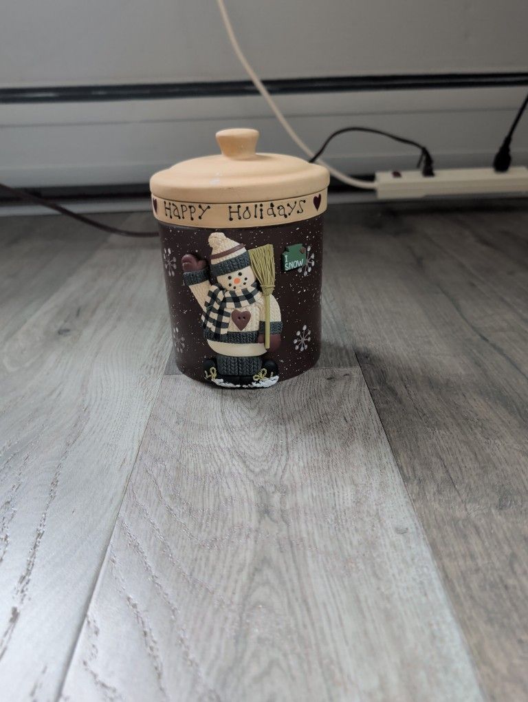 Festive Snowman Cookie Jar