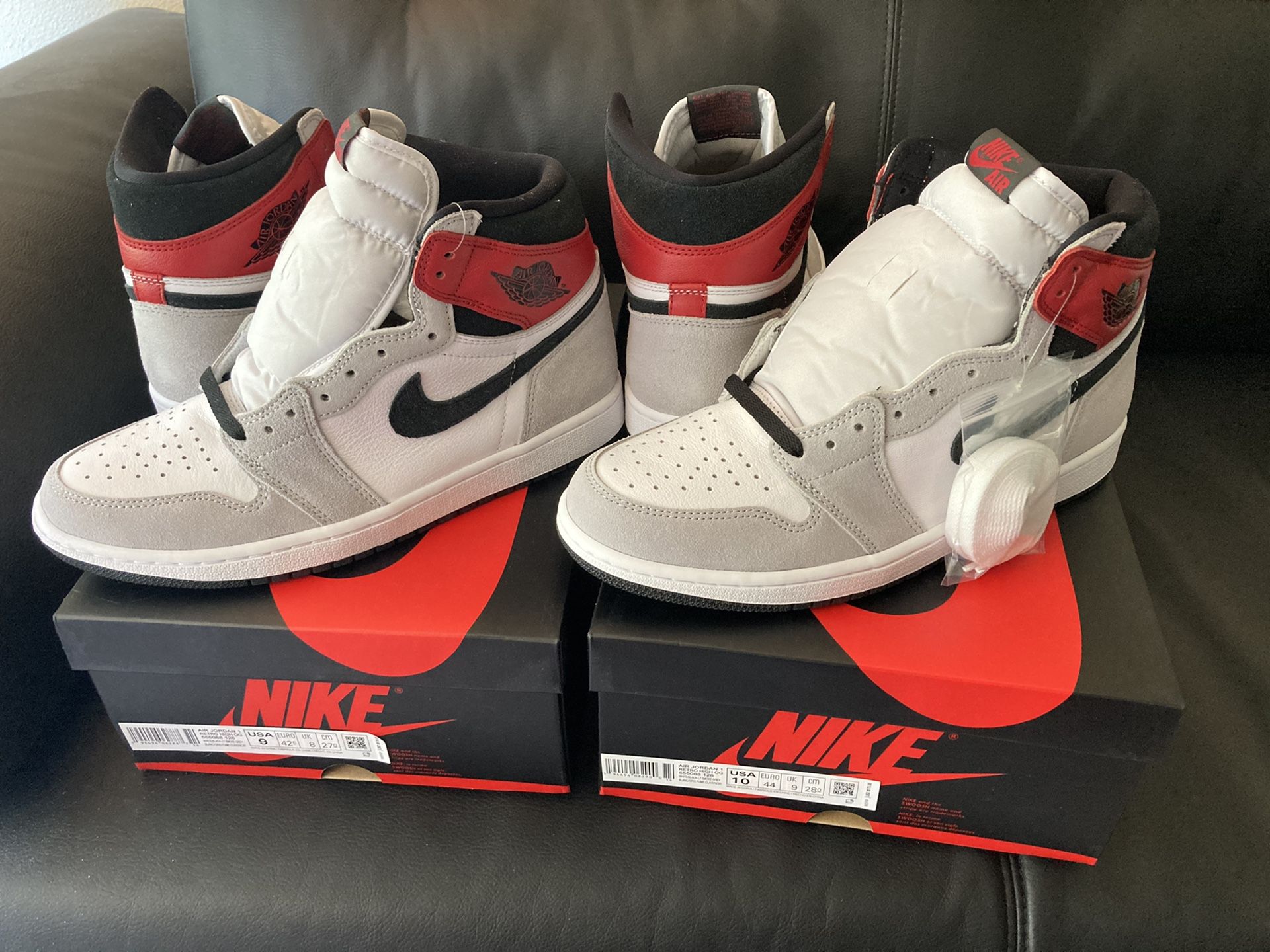 Nike Air Jordan Retro 1 High OG Light Smoke Grey Sizes 8, 9, 10