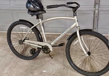 Silver Kent SeaChange 26" Cruiser Bike – Good Condition