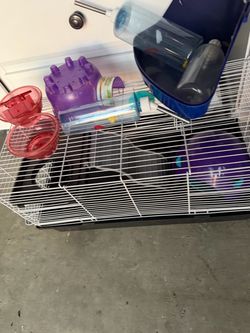 Small Animal Cage with Accessories