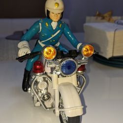 Vintage Japanese Toy Motorcycle Policeman