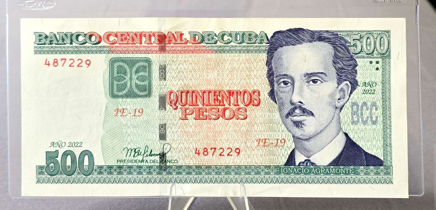 500 Pesos Banco Central De Cuba-2022-UNC
