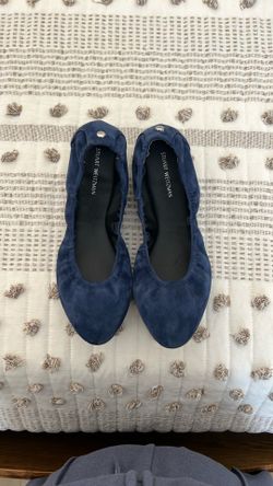 Blue Suede Stuart Weitzman Flats Size 7