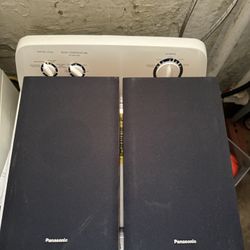 Pair Vintage Panasonic Speakers Model SB ZT10 Simulated Wood TESTED
